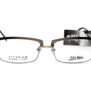 Glasses frame Jean Paul Gaultier JPG 55-0030 Titanium Eyeglasses Eyewear Bronze New Vintage *Rare*