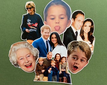 Royel Sticker British Royal Family Stickers - Etsy