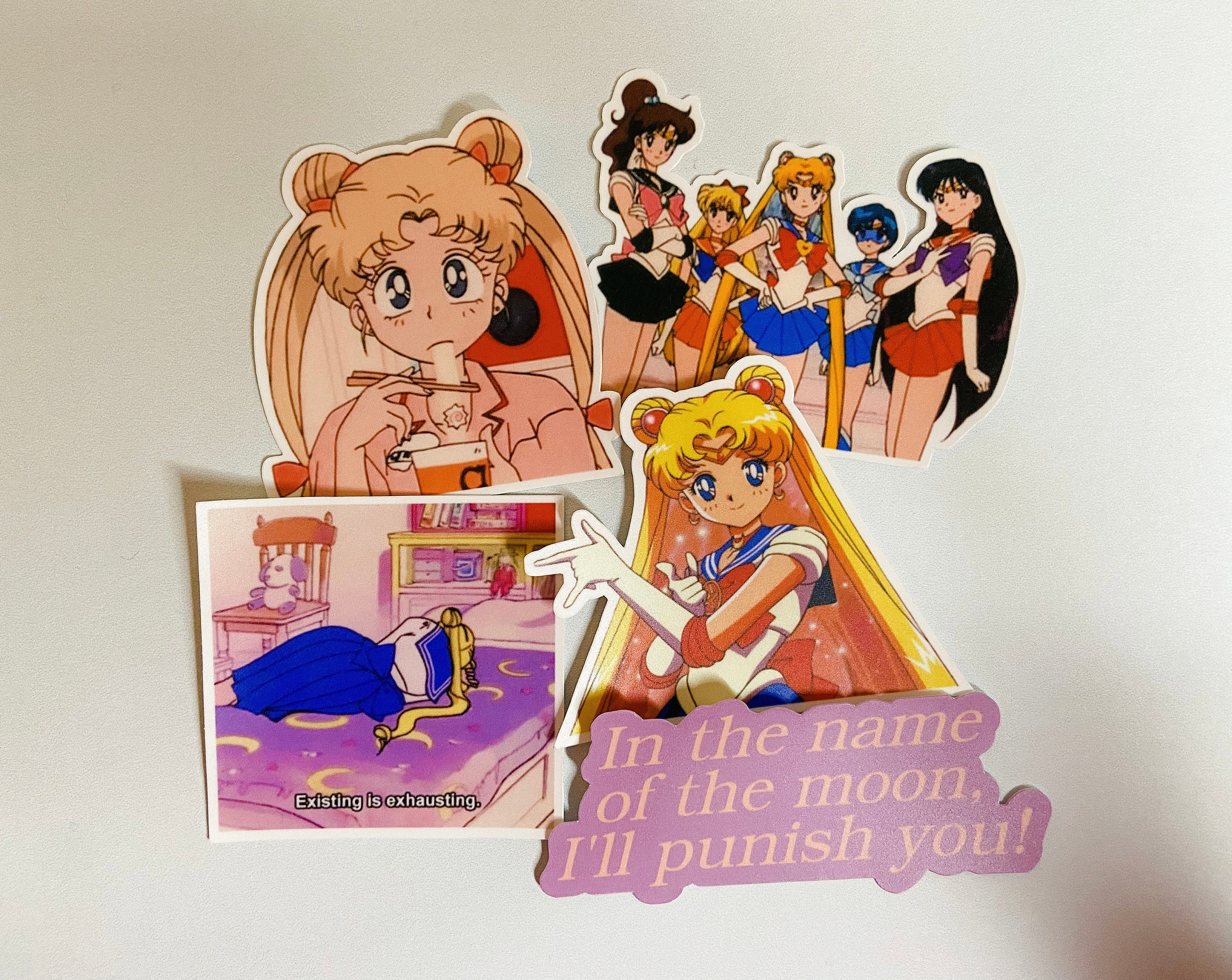 Anime Eyes Sailor Moon Lli | Decal Vinyl Sticker | Cars Trucks Vans Walls Laptop | Black | 6.9 x 3.8 in | LLI2305
