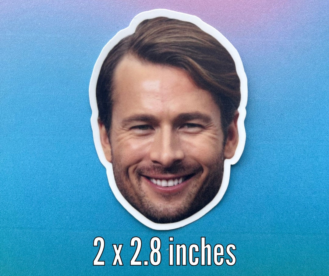 Glen Powell Fathead Sticker Etsy