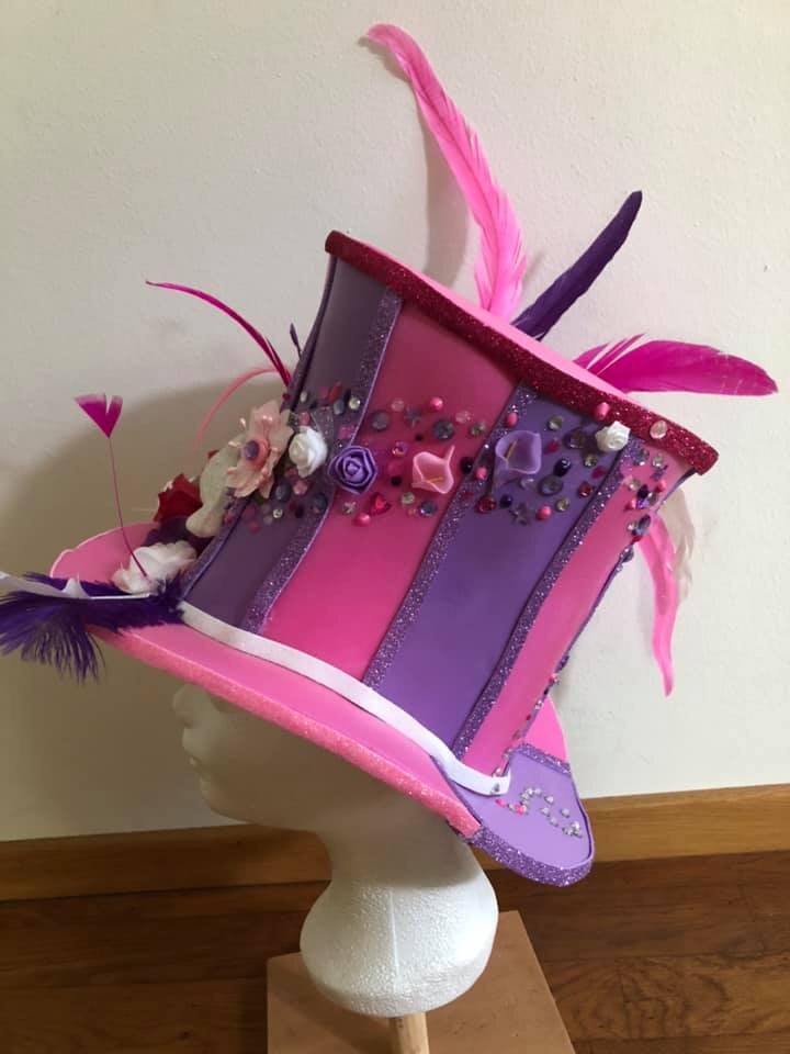 Hut in rosa und lila Hut in rosa und lila 2x | Etsy