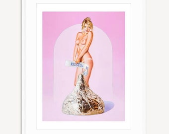 Miss Kiss - MEL RAMOS - Limited Edition Lithograph