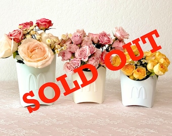 SAMPLE SALE!  Fleurs des Frites - PASTEL - Wall & Table Vase