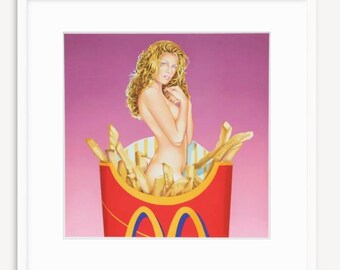 Fräulein French Fries - MEL RAMOS - Limited Edition Lithograph