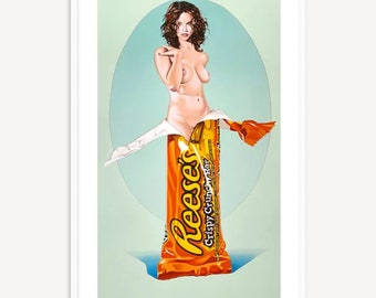 Reese's Rose - MEL RAMOS - Limited Edition Lithograph