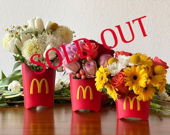 Fleurs des Frites - Contemporary POP Art -Table and Wall Vase