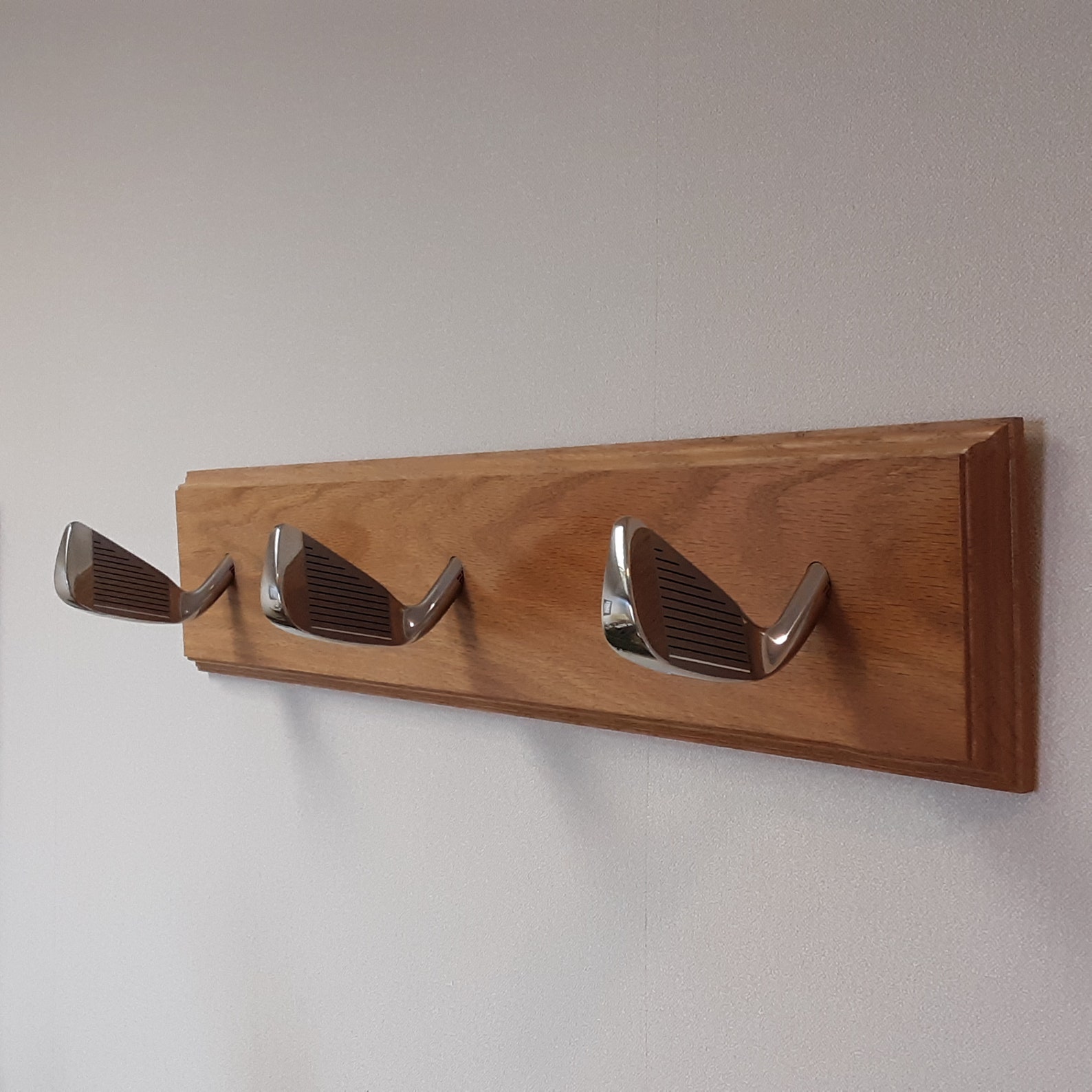Three Hook Golf Club Coat Rack Etsy