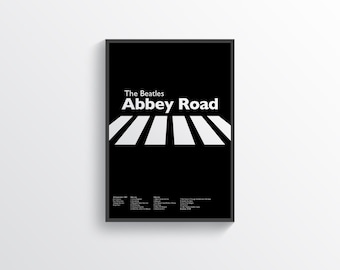 The Beatles Poster Abbey Road Album Cover Music Song Artist Print Wall Collector Fan Gift Idea