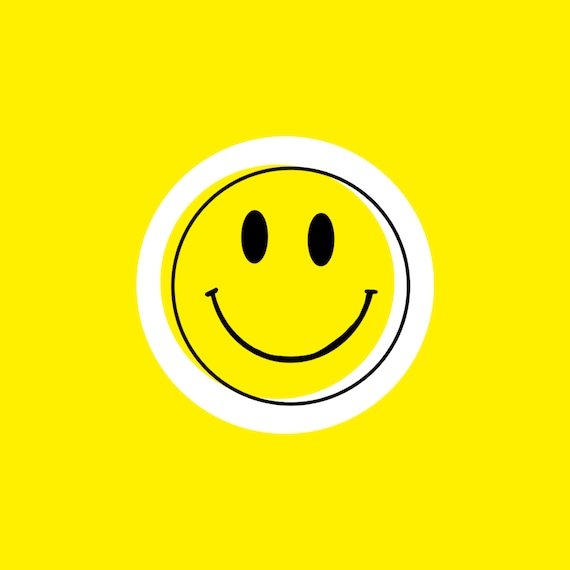 Smiley face smile funny fun Vinyl Decal Sticker Car Window laptop tablet 9" 