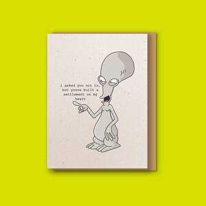 Roger American Dad Anniversary card - Cards for him her them - Cartoon / Character / American TV - American Dad