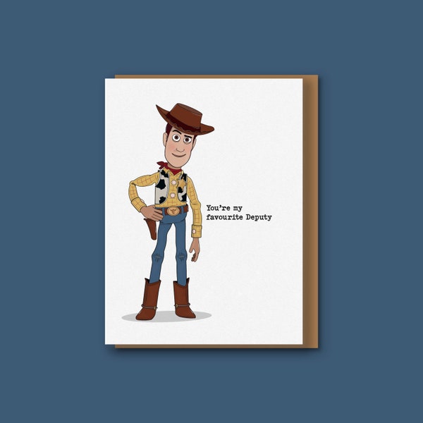 Toy Story - Disney Pixar - Sheriff Woody - Deputy - Buzzlightyear - TV Character- Birthday / Anniversary / - Cute sweet deputy my favourite