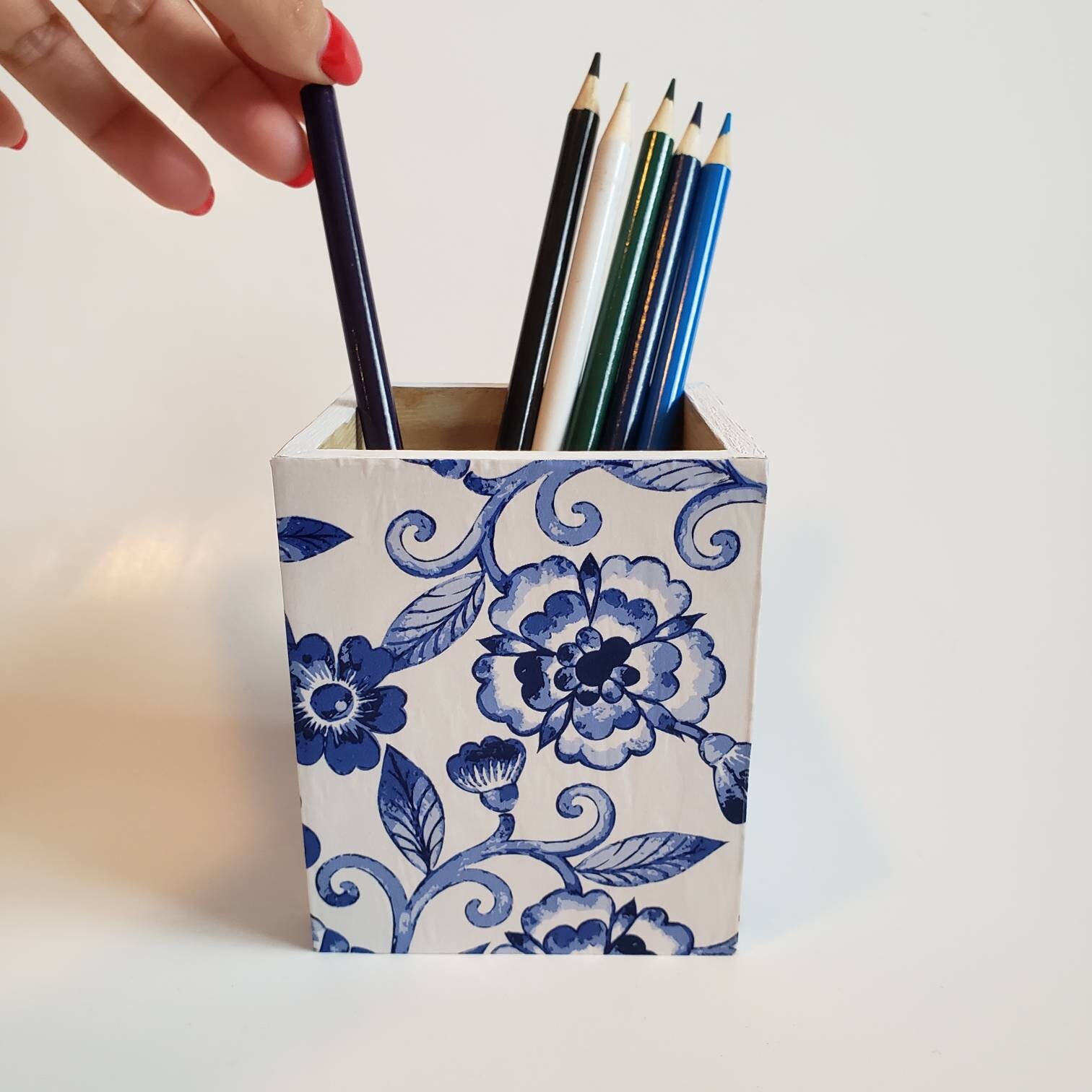Pencil holder pen holder desk organization Etsy