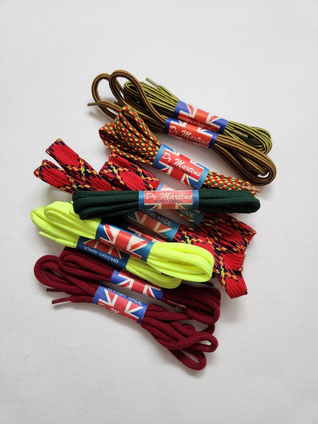 Cordones de zapatos Dr. Martens vintage 60 cm 3 5 ojales hechos en Inglaterra individuales Etsy Espana