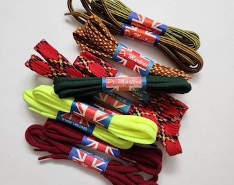 Vintage Dr. Martens Shoelaces, 60 cm, 3-5 eyelet, made in England , singles