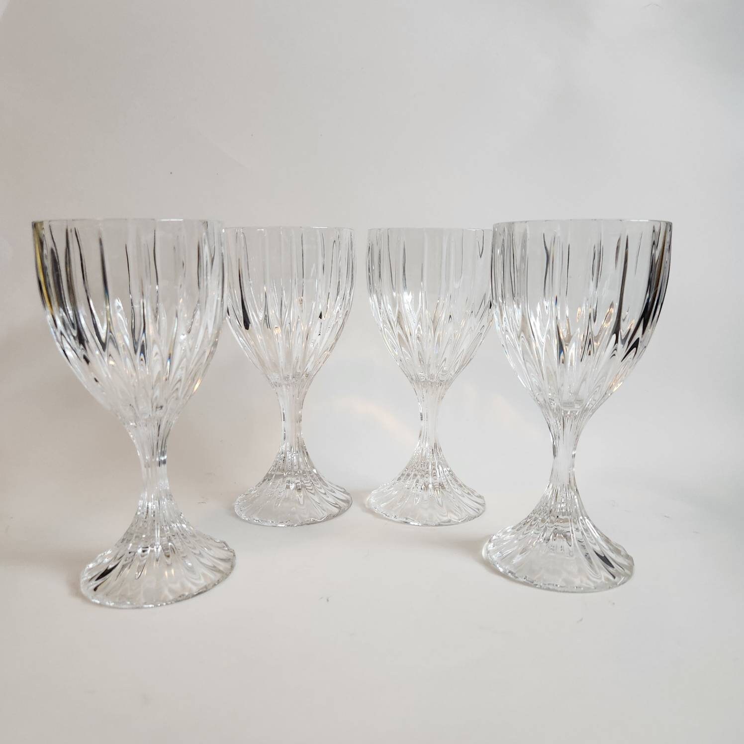 Mikasa Park Lane Crystal Glasses Set of 4 Etsy