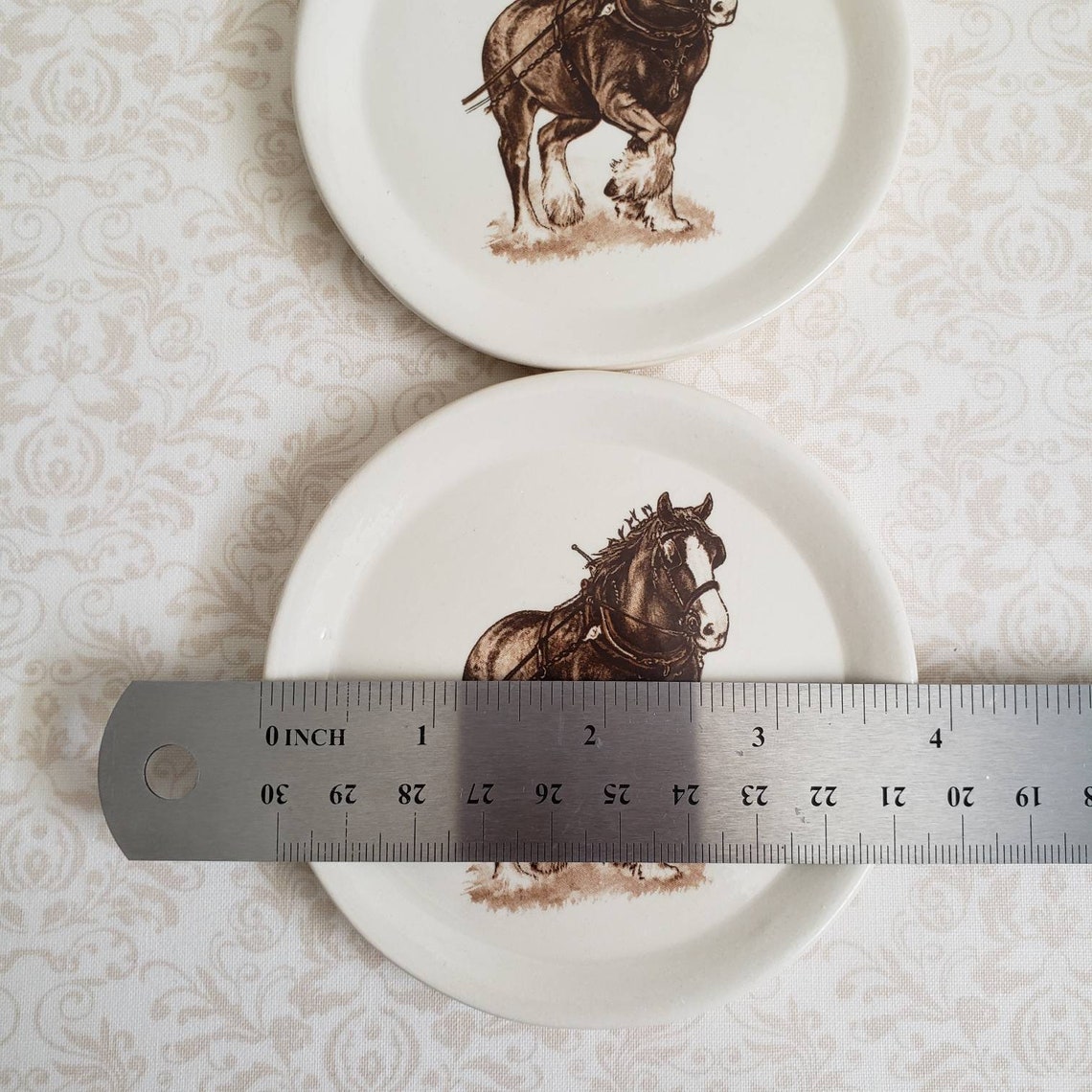 Tea bag coasters with horses tea bag plates trinket dish Etsy