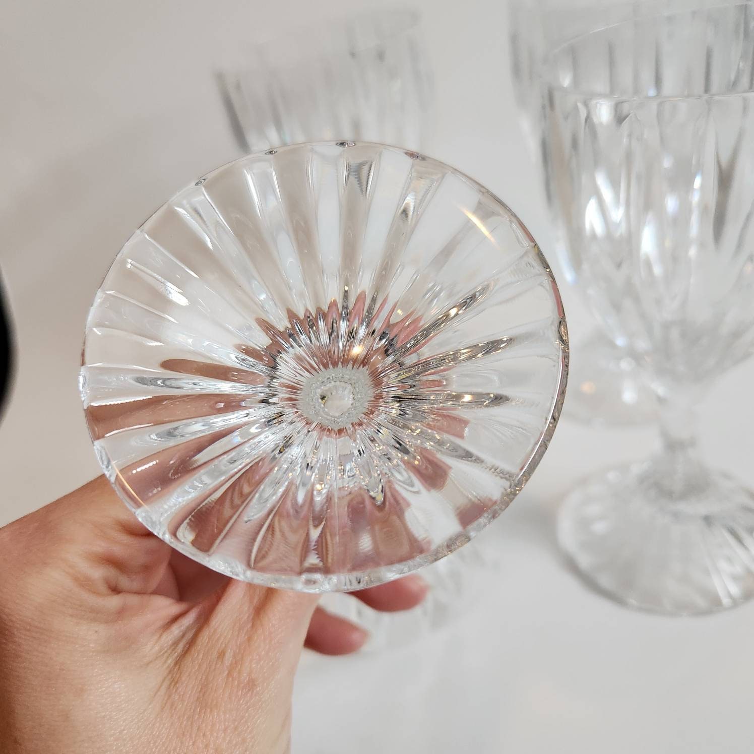Mikasa Park Lane Crystal Glasses Set of 4 Etsy