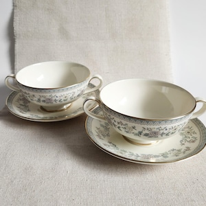 Vintage Minton China -Bordeaux Pattern Fine Bone China Dinnerware, Made In England