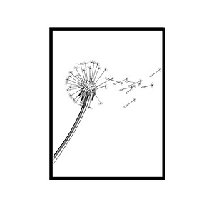 Dandelion Wall Art • Poster Prints • A2 A3 A4 A5 • Quote Print • Home ...