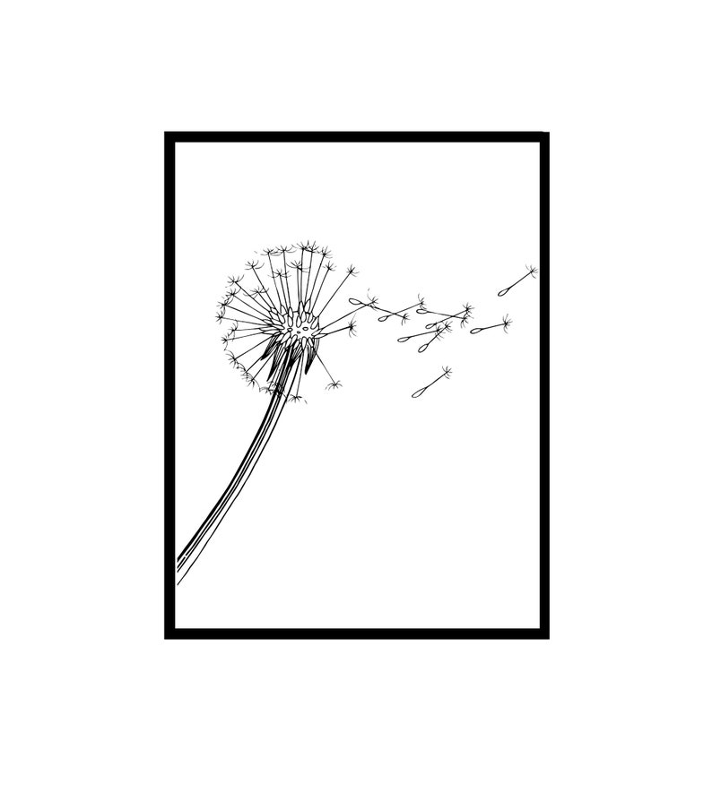 Dandelion Wall Art • Poster Prints • A2 A3 A4 A5 • Quote Print • Home ...