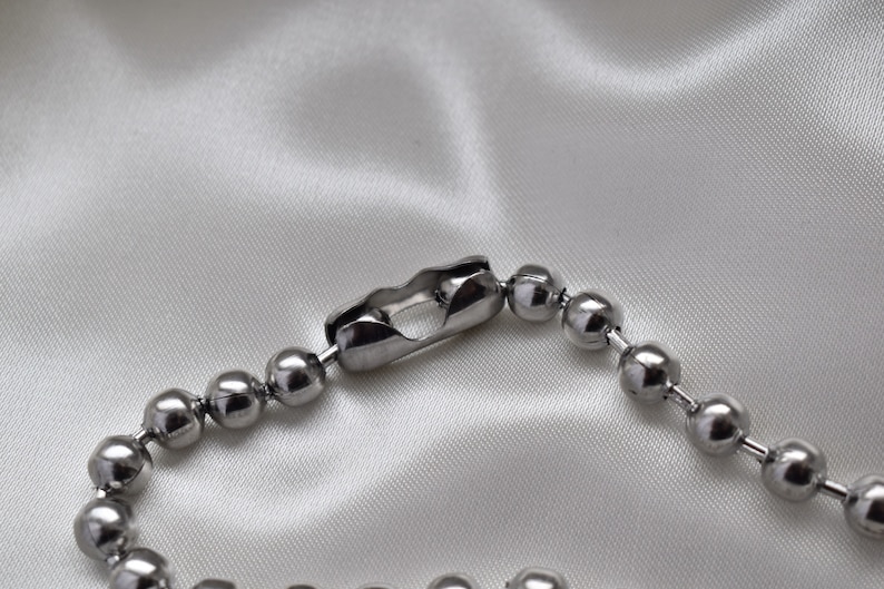 Chunky ballchain choker stainless steel waterproof
