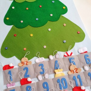 Christmas Felt Advent Calendar Christmas Tree Advent Calendar Kids