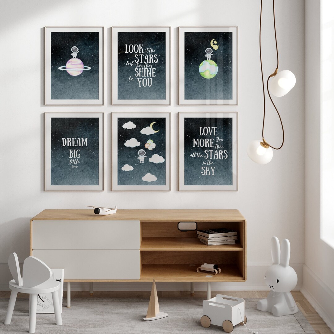 Astronaut | Nursery | Kids | Printable Wall Art | Poster | Digital ...