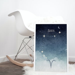 Aries | Zodiac | Constellation | Printable Wall Art | Poster | Digital Download Print | Astrology | Gift