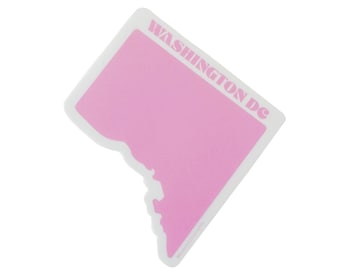 Washington DC Pink Sticker