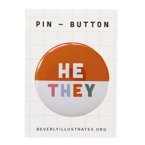 Pronoun Pin Button | Er/Sie | Personalisiser Pronomen Pin | Pronoun Pin Anstecker | ALLE PRONOMEN