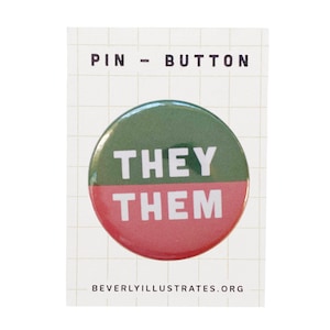 Pronoun Pin | They/Them | Customize pronoun pin | Pronoun pin badge | Back to school
