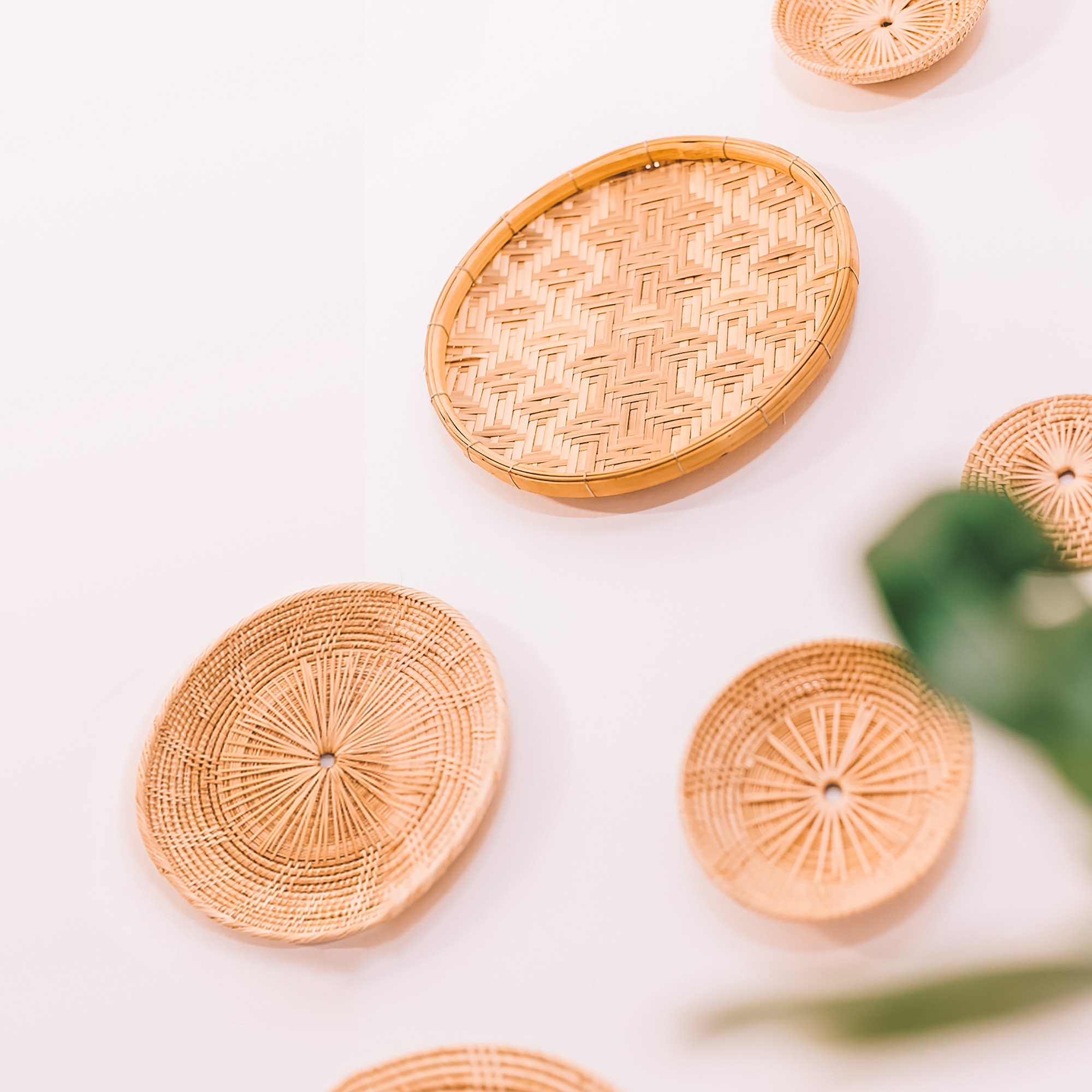 Set von 7 Rattan Bambus alle in VollerBlüte AUF Verkauf | Etsy