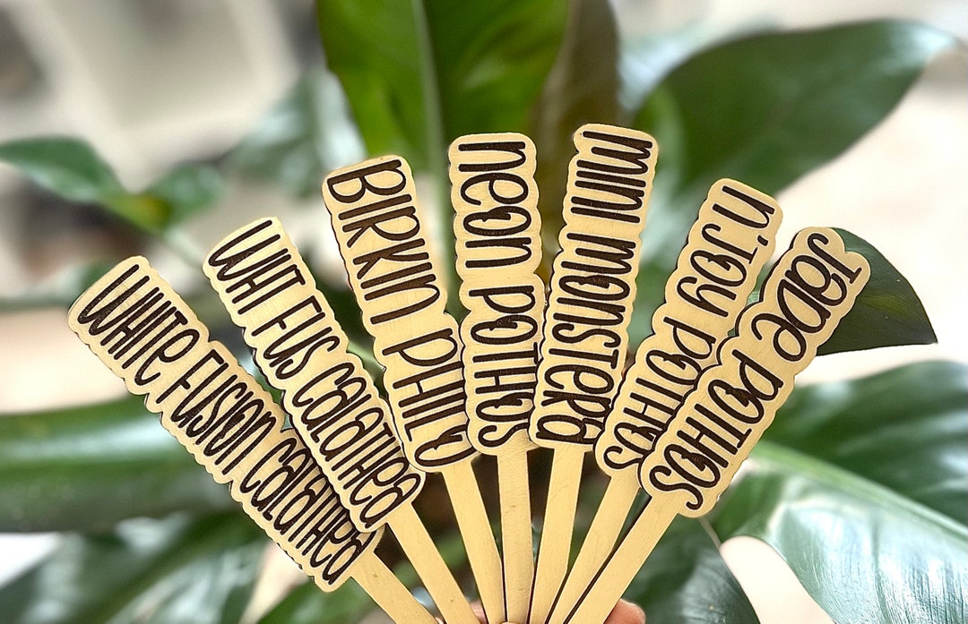 Stake Names Plant Stakes | Unique Plant Name Markers - Etsy