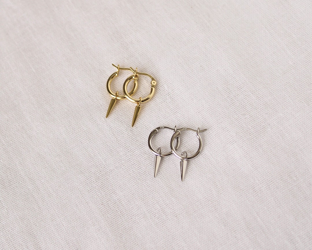 Yelena Earrings, 18k Gold Spike Earrings, Dainty Spike Earrings, Small