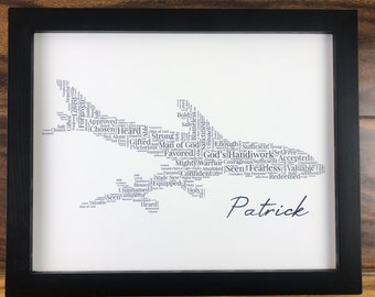 Airplane Word Art, Pilot Gifts for Men, Christian Aviation Print, Personalized Pilot Wall Art, Custom Airplane Gift for Him, Affirmations