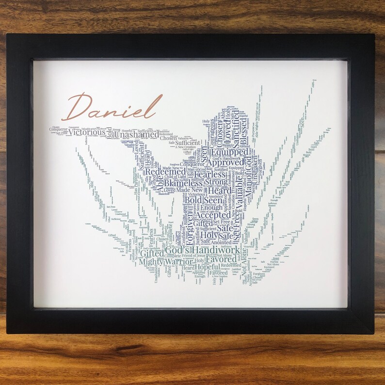 Duck Hunting Word Art, Christian Sportsman Wall Art, Hunting Gifts Men, Duck Hunter Print, Man Cave Decor, Hunter Prayer, Sportsman Paradise image 1