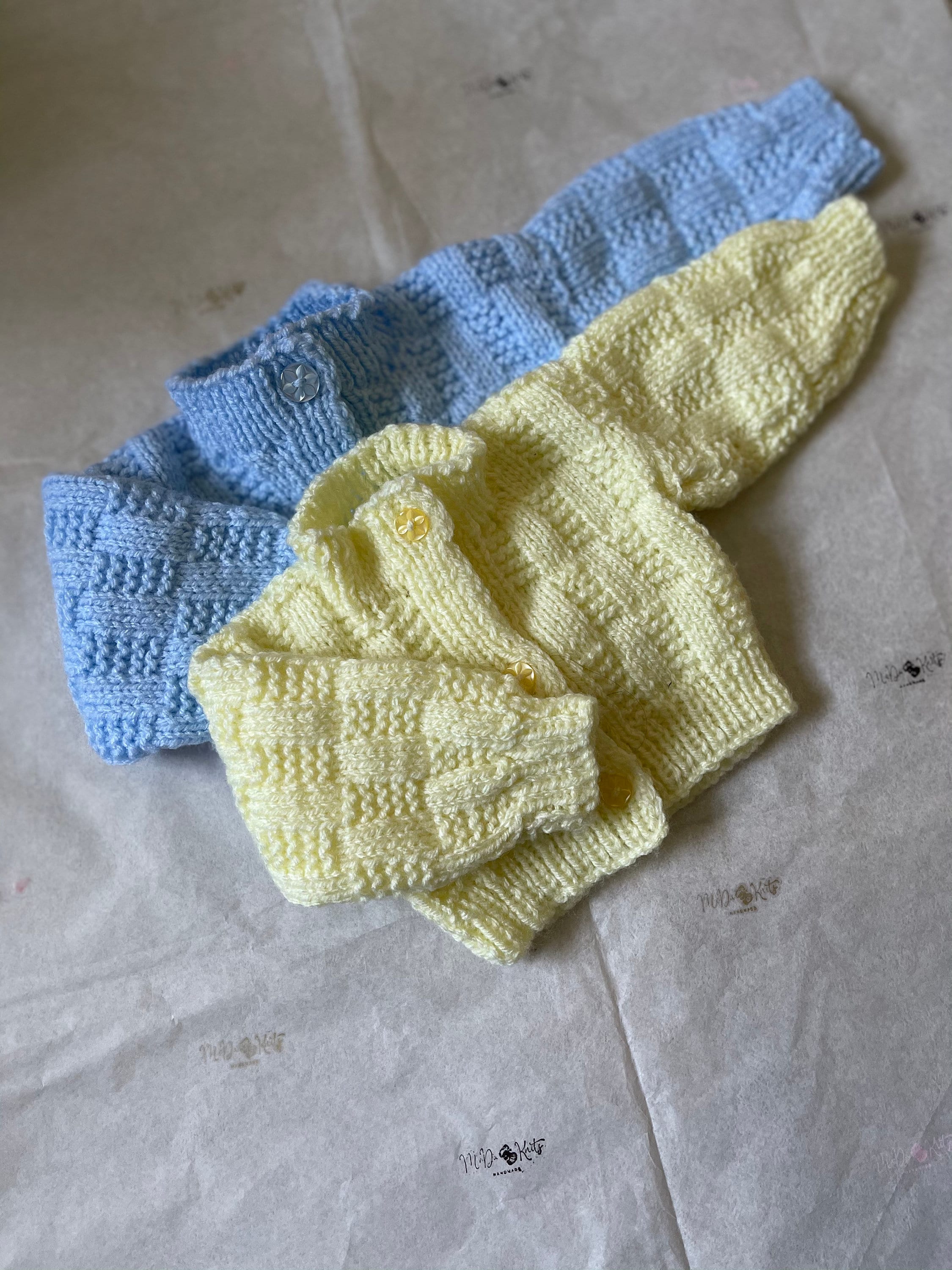 Handmade Knitted Cardigan. Basket Weave Baby Newborn Etsy