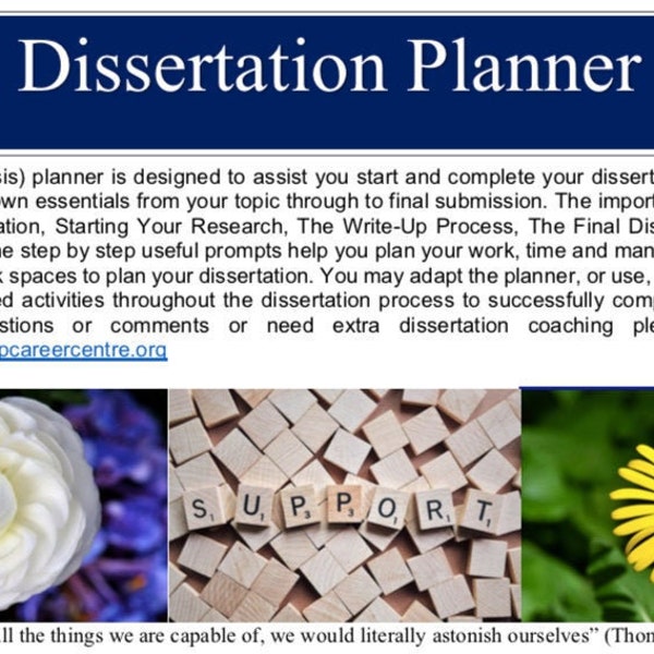 free dissertation planner Dissertation Planner