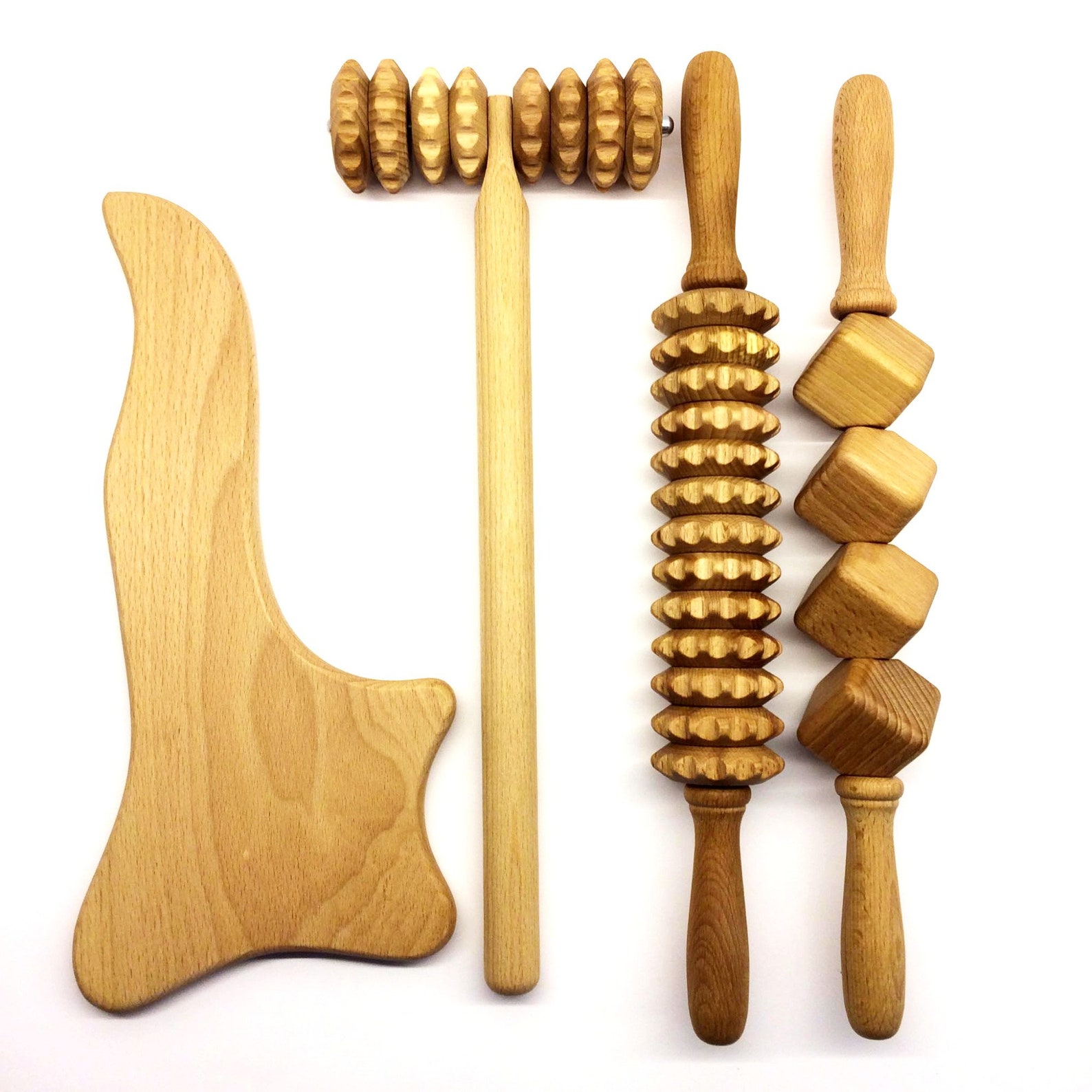 Wood Therapy Tools Wooden Massage Tools Set Body Shape Etsy