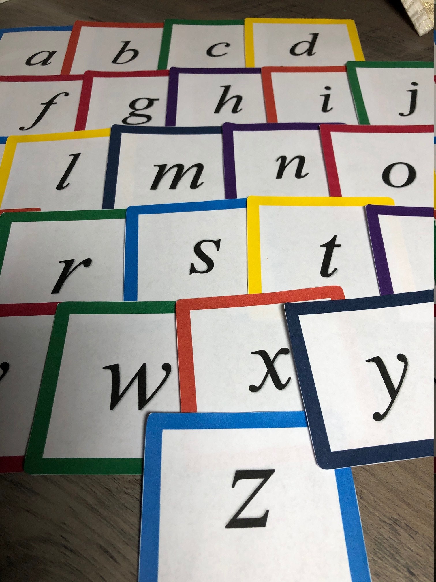 Printable PDF Download Lower Case Letters Russian Alphabet Flashcards ...