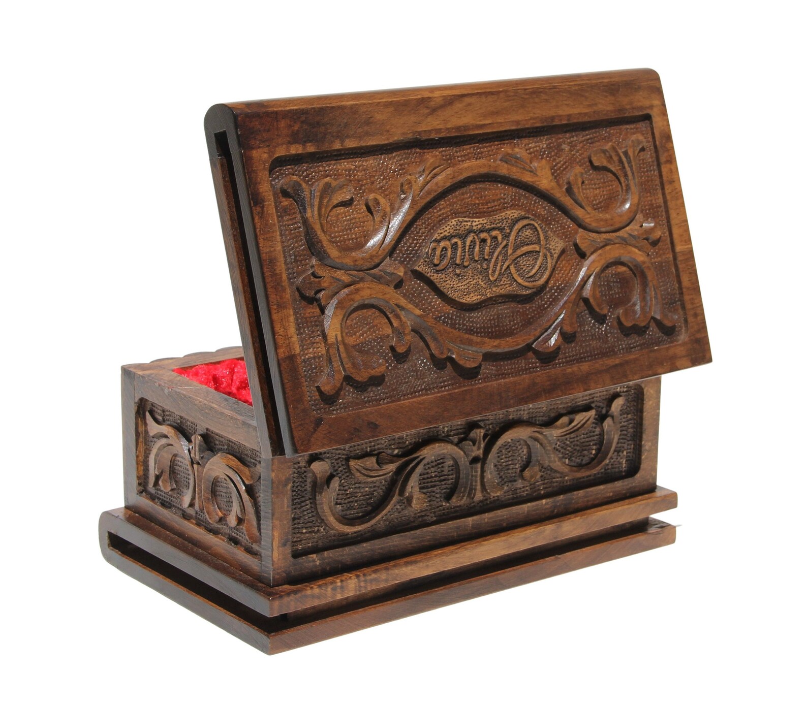 Large Personalized Puzzle Box With 7 Optional Interior Color Etsy