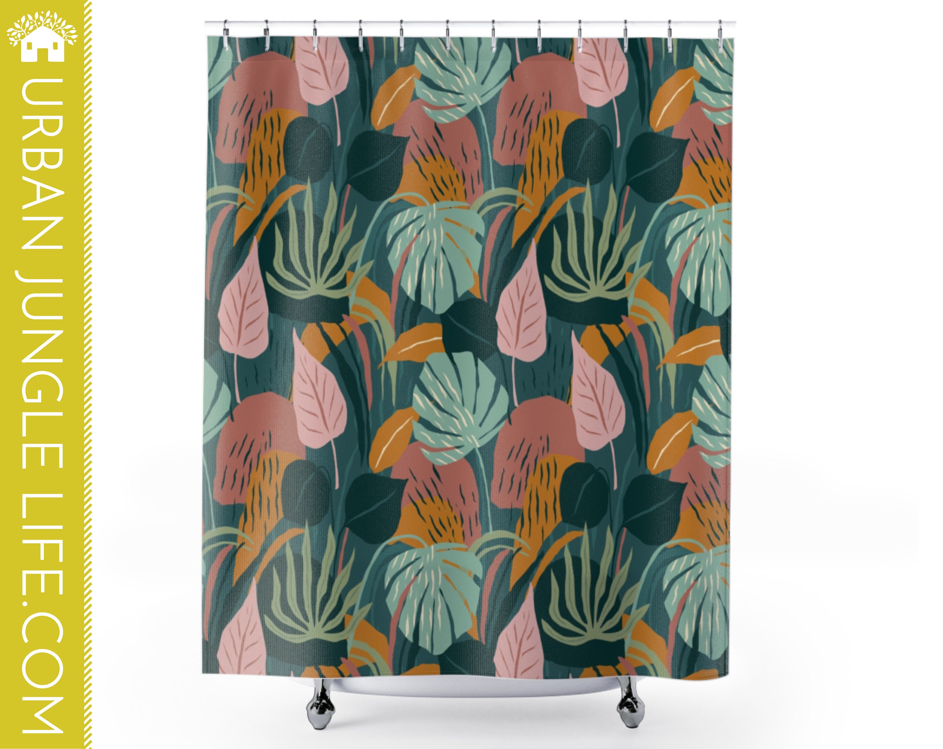 Jungle Bath Curtain 