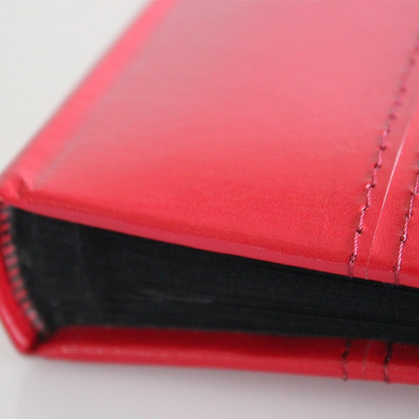 Glorious Leather Red 50 Page Photo Album