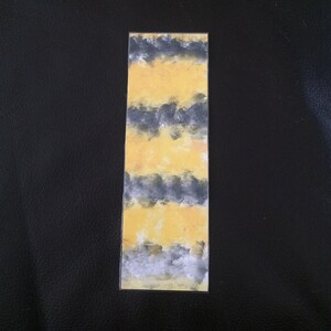 Handmade Bumble Bee Striped Painted Custom Laminated Bookmark image 6