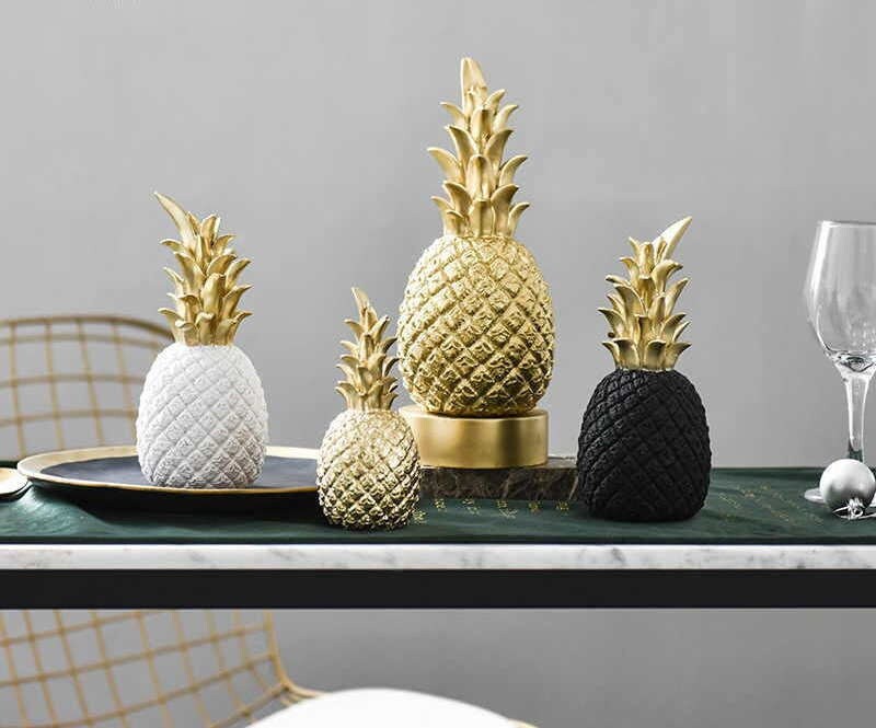 Pineapple Statue Home Decoration Nordic Pineapple Fruit Etsy