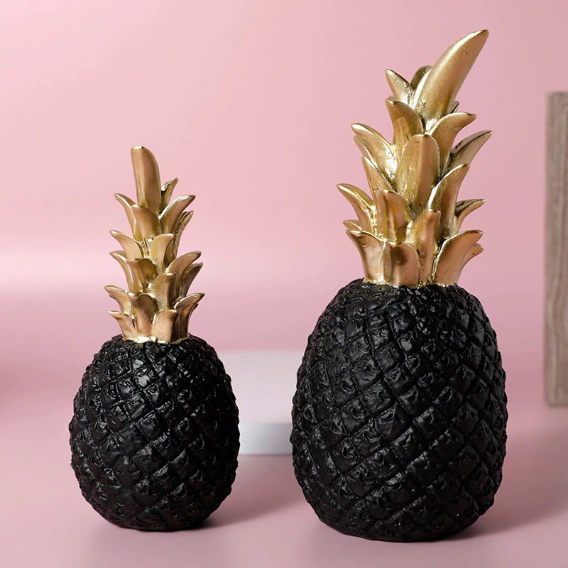 Pineapple Statue Home Decoration Nordic Pineapple Fruit Etsy
