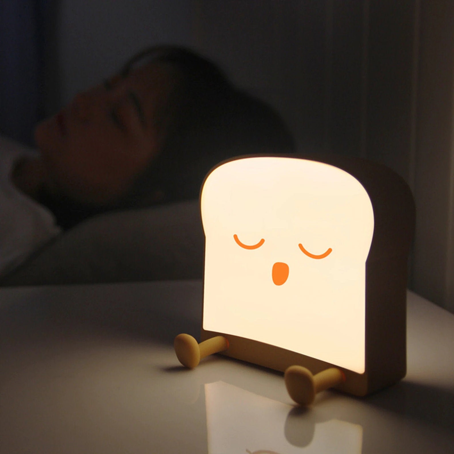 Toast Bread LED Phone Holder Cute Toaster Lamp LED Light Etsy