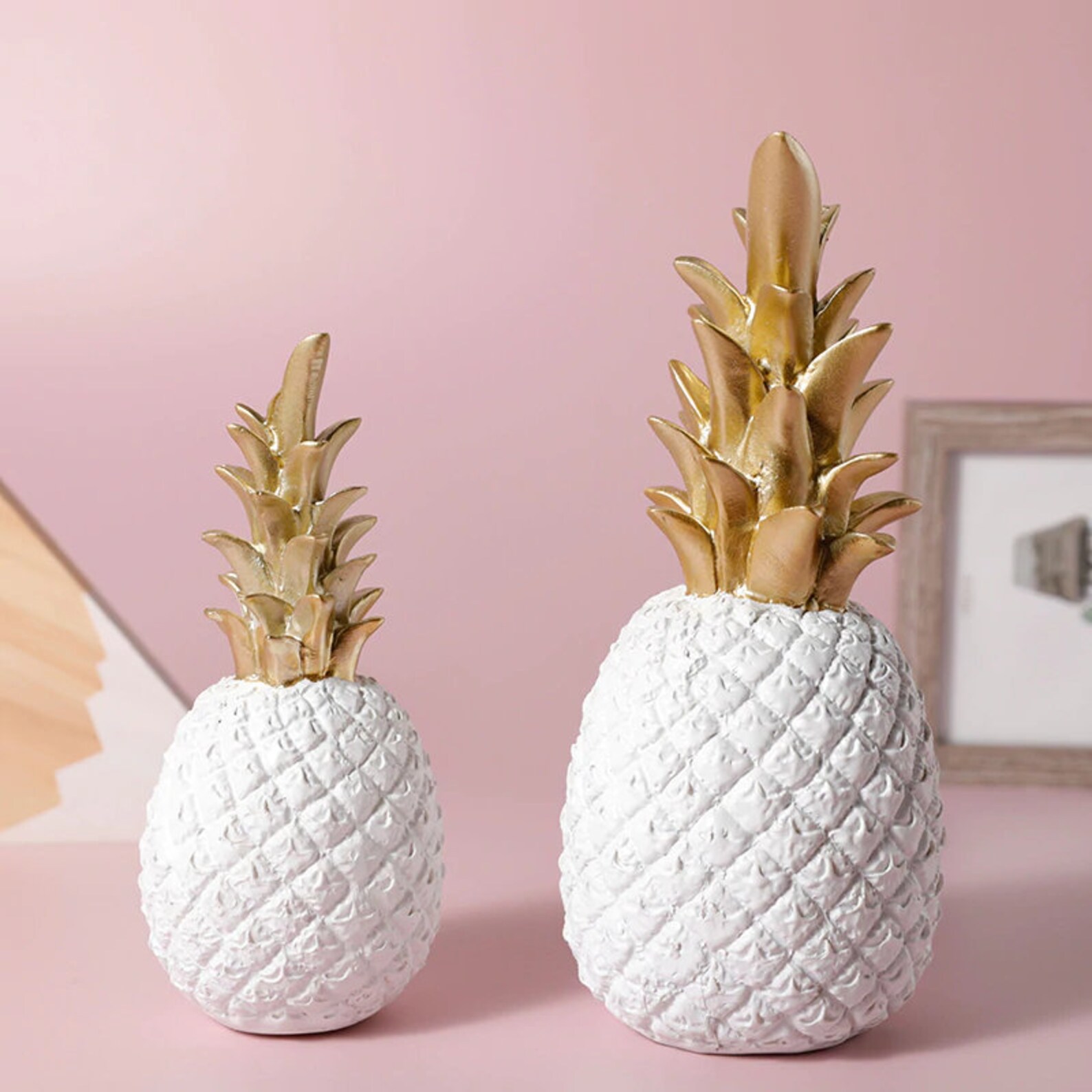 Pineapple Statue Home Decoration Nordic Pineapple Fruit Etsy