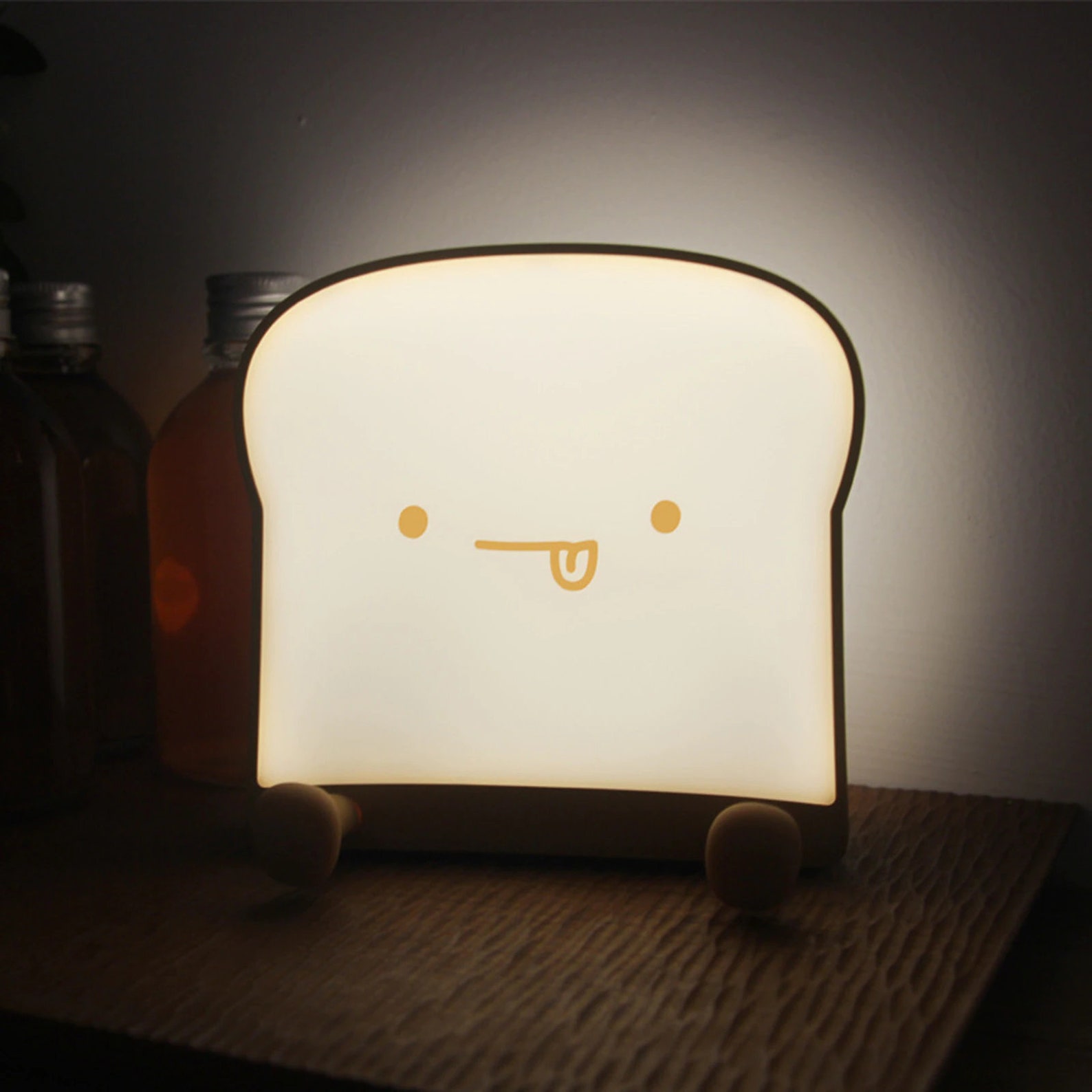 Toast Bread LED Phone Holder Cute Toaster Lamp LED Light Etsy