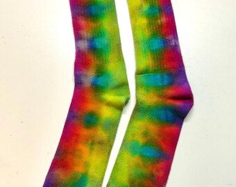 Bamboe tie-dye volwassen geslacht-neutraal- schoenmaat 6-11 duurzaam- kousen